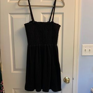 Venezia Sport Black Cotton Dress Swim Coverup 26/28